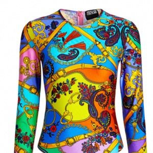 Versace Jeans Couture Fantasy Print bodysuit